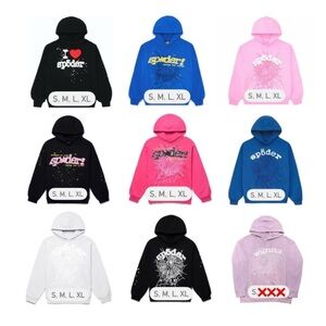Spider Graphic Hoodies in Multiple Colors